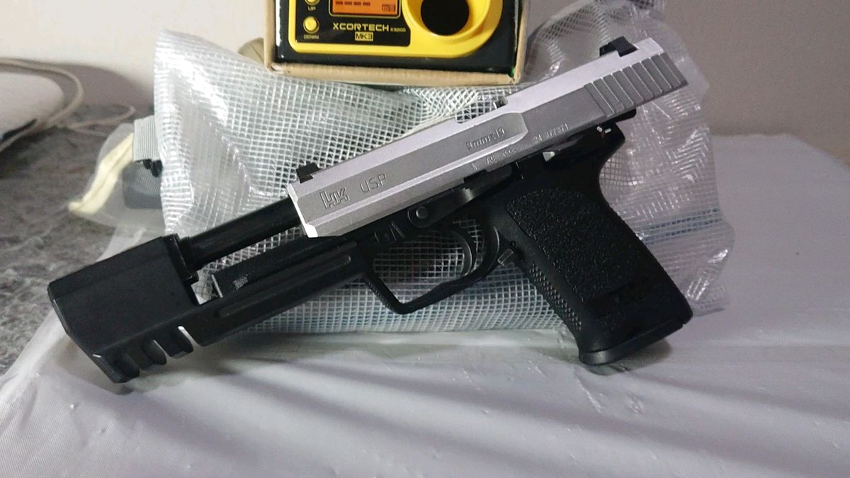 東京マルイ USP ガスガン トゥームレイダー風 外装カスタム 内部パーツ