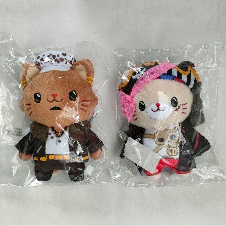 ONE PIECE コラソン トラファルガー・ロー with cat ワンピース with CAT ぬいぐるみ モンキー・D・ルフィ