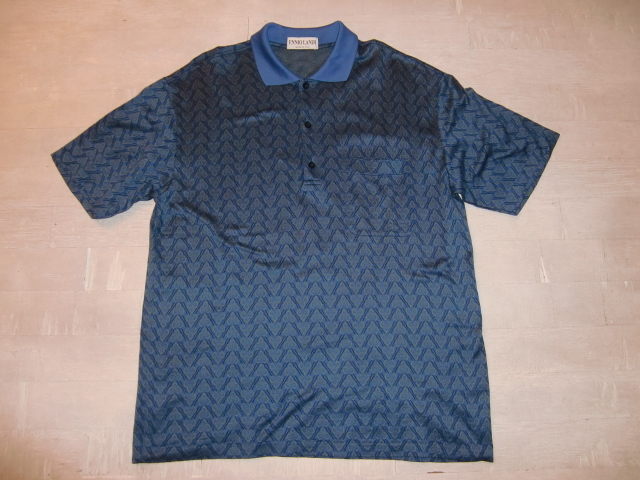 送料無料 イタリア製 ENNIO LANDI ポロシャツ FILOSCOZIA Polo Shirts フィロスコッチア社 世界最高品質 コットン糸  XL 52 ジャガード織