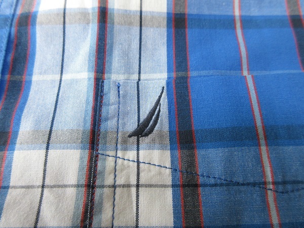『 送料無料！』　【ノーティカ・NAUTICA・ノーチカ】コットン100％　 半袖チェックシャツ・M_画像5