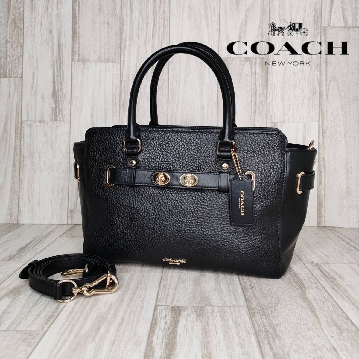COACH コーチ レザー 2WAY ハンドバッグ ショルダーバッグ 60 COACH コーチ レザー 2WAY ハンドバッグ ショルダーバッグ 60