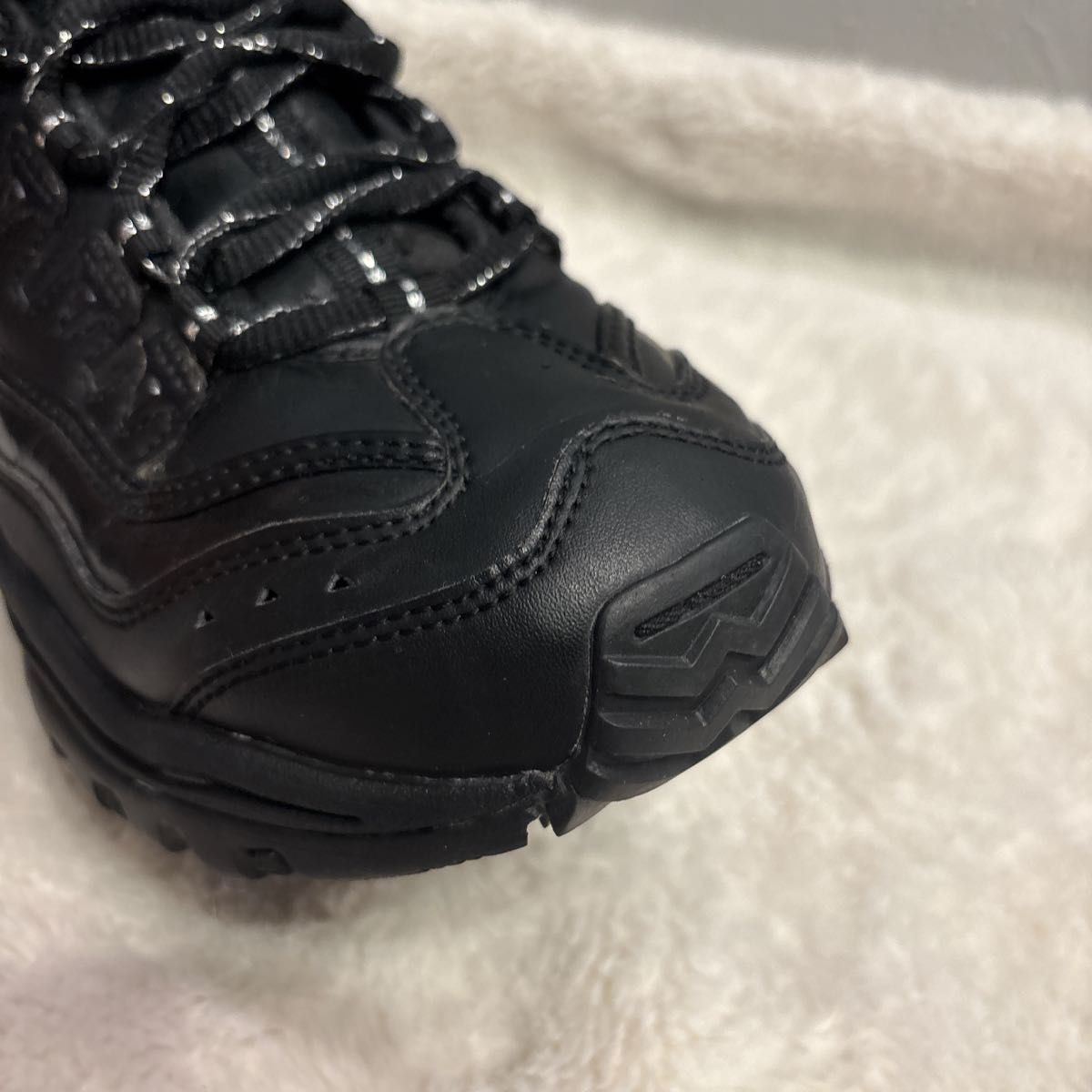 ☆美品☆【スケッチャーズ】厚底スニーカー (24cm) オールブラック メッシュ SKECHERS SPORT スケッチャーズ 厚底スニーカー オールブラック
