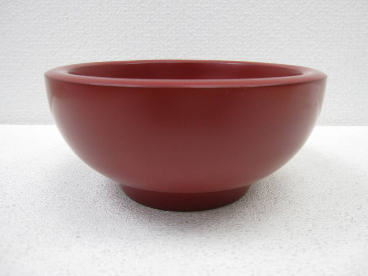 【未使用】浄法寺塗 うるみ工芸 勝又吉治 溜塗/端反型 布張り 汁椀2客 吸物椀 未使用】浄法寺塗 うるみ工芸 勝又吉治 溜塗/端反型 布張り 汁椀
