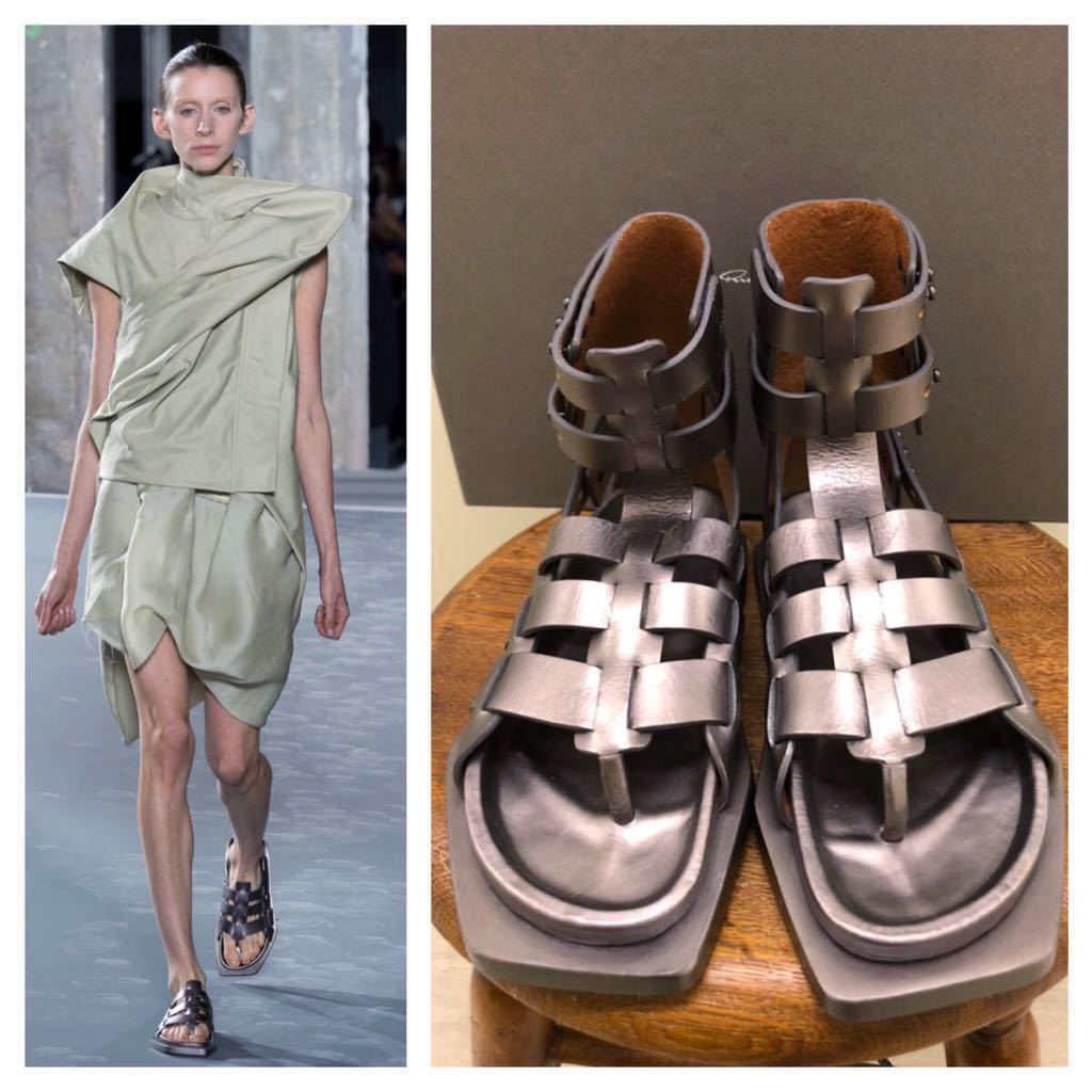 【関税込】Rick Owensリックオウエンスグラディエーターサンダル Yahoo!オークション - 【Rick Owens】リックオウエンス