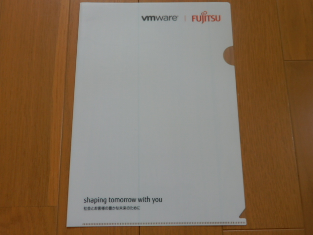 ●非売品・レア 富士通VMWAREクリアファイル-FUJITSU_画像1