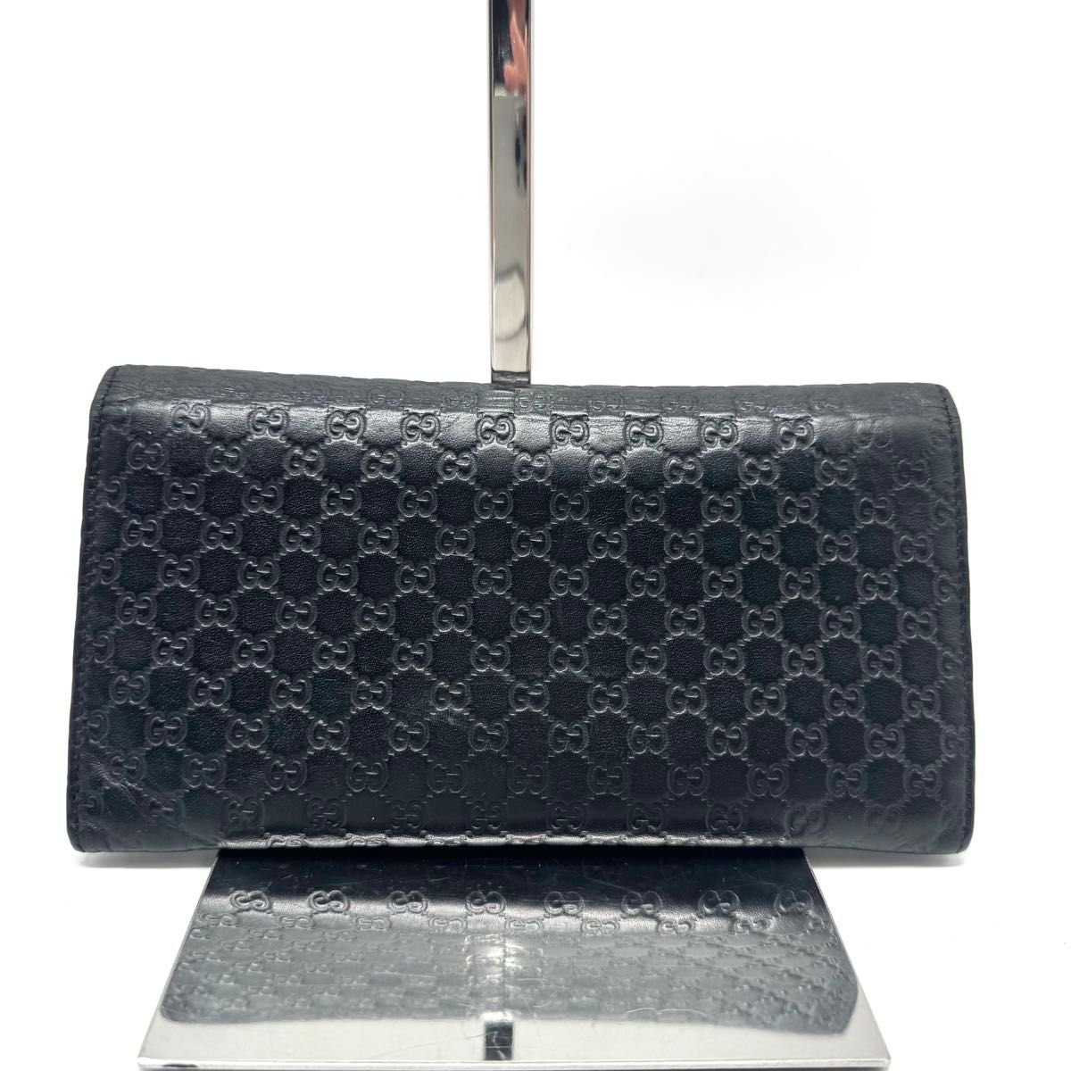 美品！GUCCI グッチ折り財布長財布ブラック