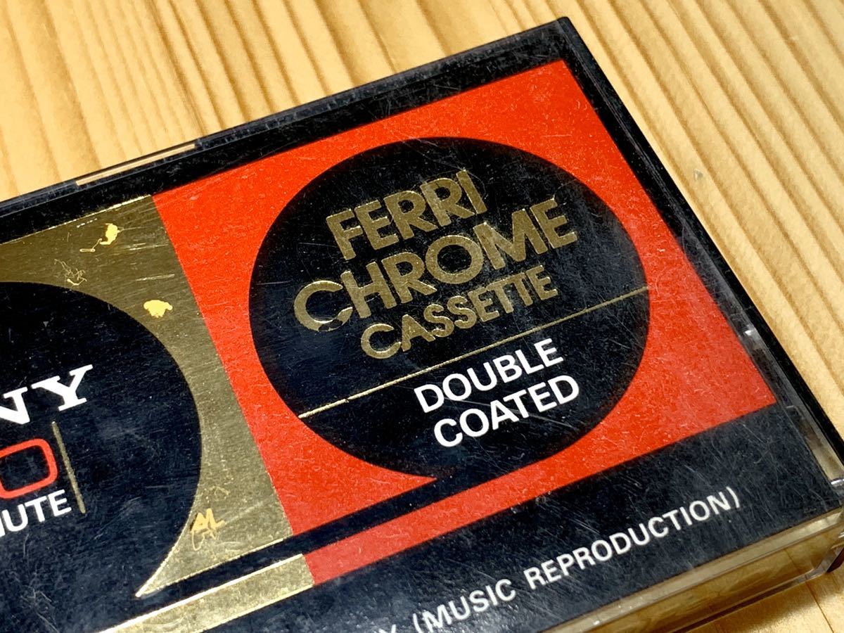 希少 SONY C-60FeCr カセットテープ クロミカセット FERRI CHROME CASSETTE 昭和レトロ コレクター向け_画像6