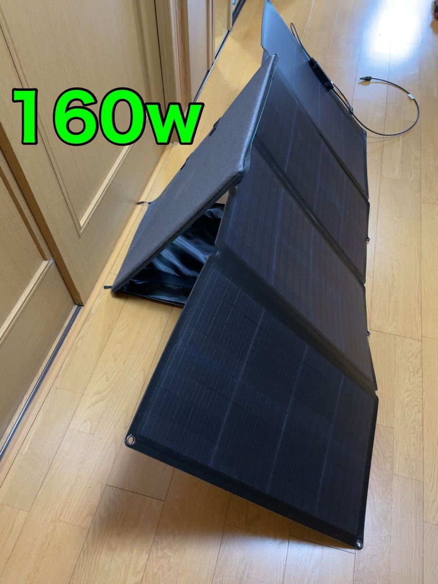 【160W EcoFlowソーラーパネル】高出力ポータブル