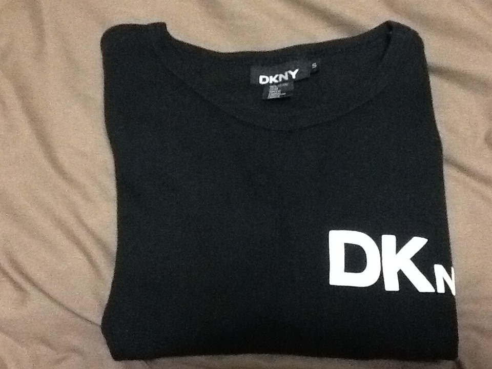 正規品 DKNYダナキャランニューヨーク ロンT Sサイズ 黒／ブラック cotton100% カットソー_画像5