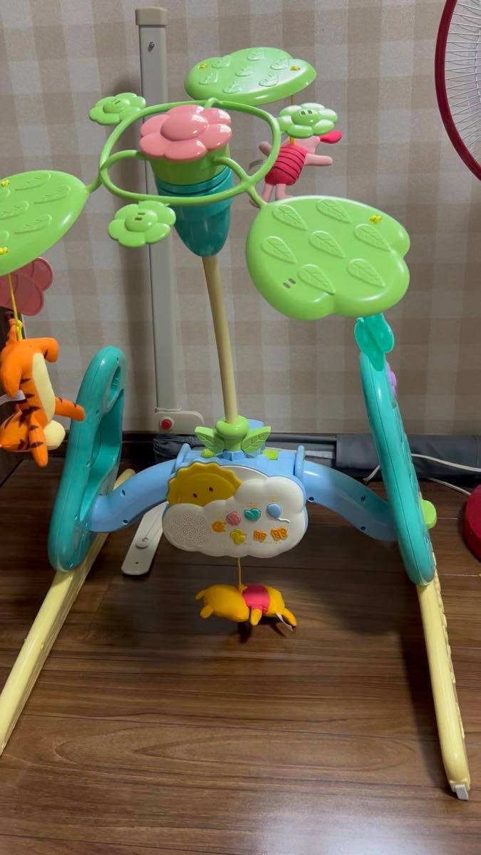 くまのプーさん タカラトミー えらべる回転6WAY ジムにへんしんメリー TOMY 6WAYジムにへんしんメリー ディズニーベビー