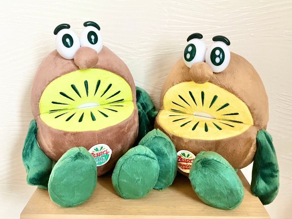 キウイブラザーズ グリーン ゼスプリ ぬいぐるみ 非売品 非売品セット ゼスプリ Zespri キウイブラザーズ ぬいぐるみ 中