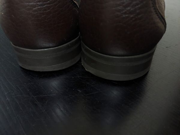 フェラガモ 7EEE Ferragamo ガンチーニ シボレザー ソフトドレスローファー 濃茶 48