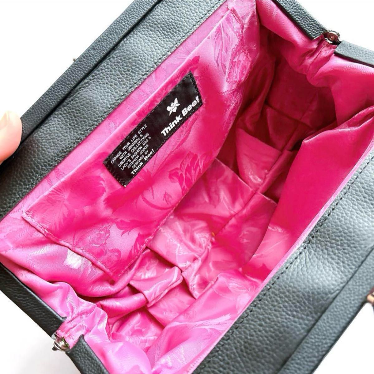 新品】Think Bee シンクビー ピンクサファイア がま口