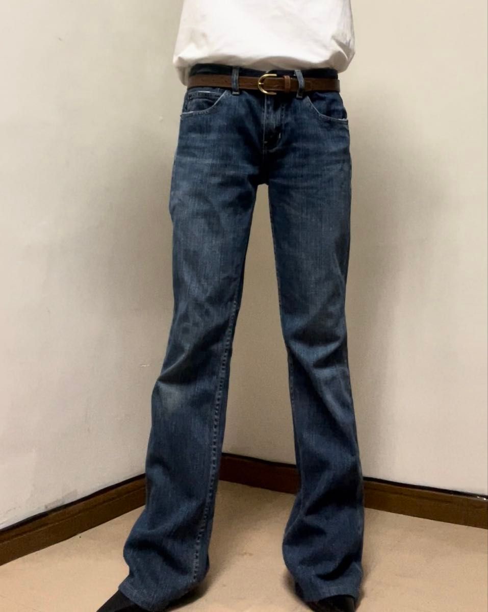 P00280 Earl Jean アールジーン フレアデニム 27インチ Mサイズ ローライズ y2k 脚長効果 美脚効果