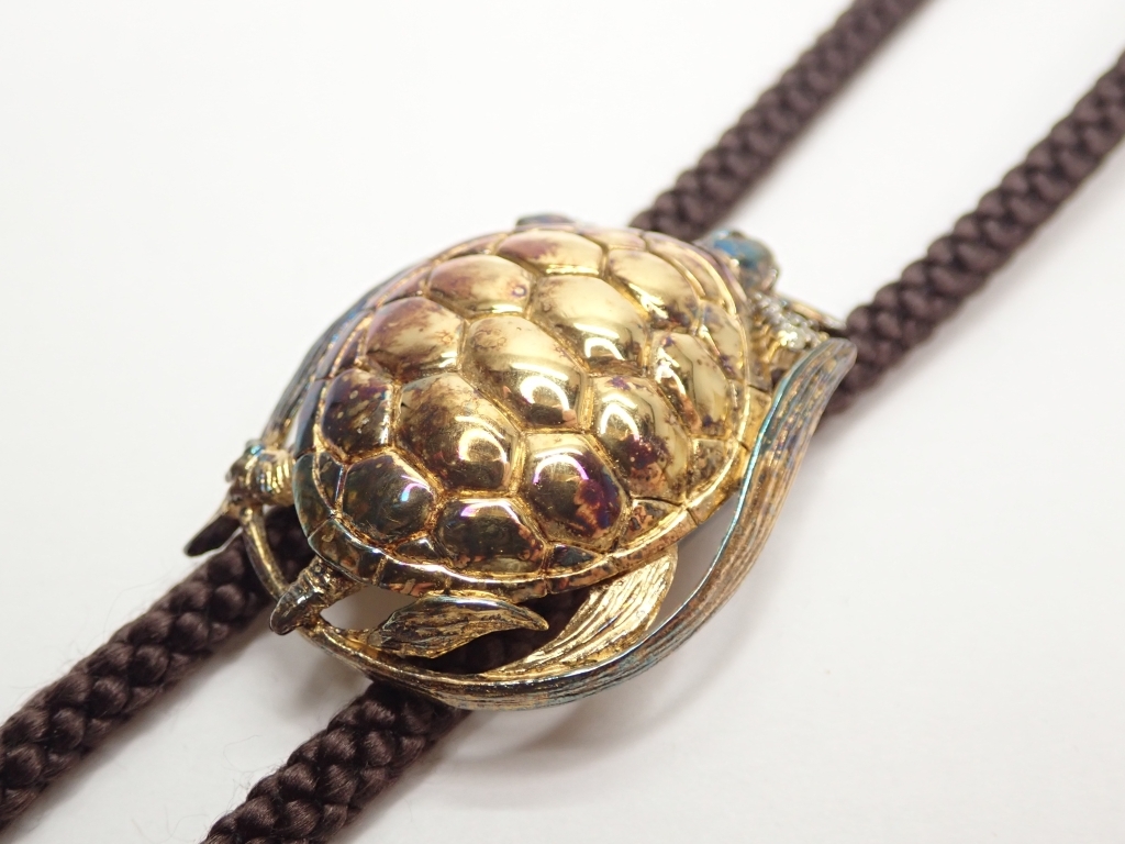 Q235 петля Thai серебряный черепаха бриллиант украшение 48cm SILVER925 аксессуары галстук bolo Poler Tie