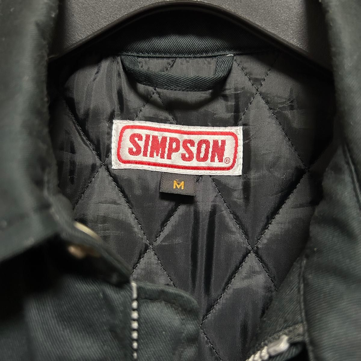 SIMPSON Racing ライダースジャケット ブラック SJ-1631 M SIMPSON Racing ライダースジャケット ブラック SJ-1631 Mサイズ