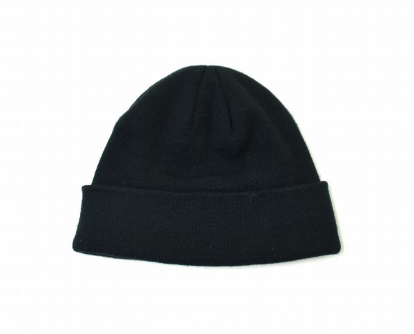 430 FOURTHIRTY フォーサーティー LABEL PATCH BEANIE アクリルビーニー FREE BLACK ラベルパッチ KNIT CAP ニットキャップ ニット帽 帽子_画像2