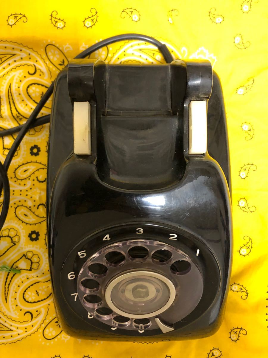 東芝製 黒電話600-A2号 A自動式電話機　日本電信電話株式会社 昭和レトロ
