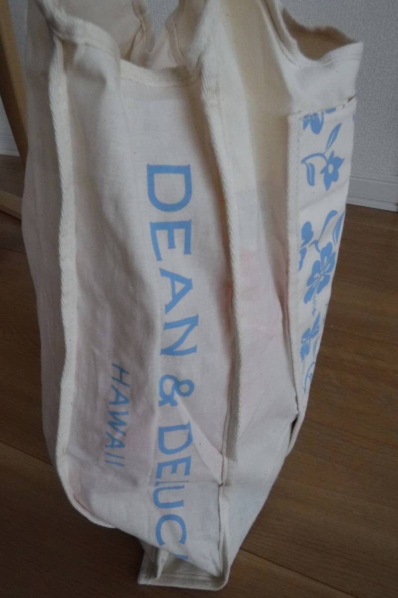 税不要特価 正規品 新品!DEAN＆DELUCA ディーンアンドデルーカ ハワイ購入 ハワイ限定 トートバッグ ハワイアン エコバッグ♪アロハブルー_画像3