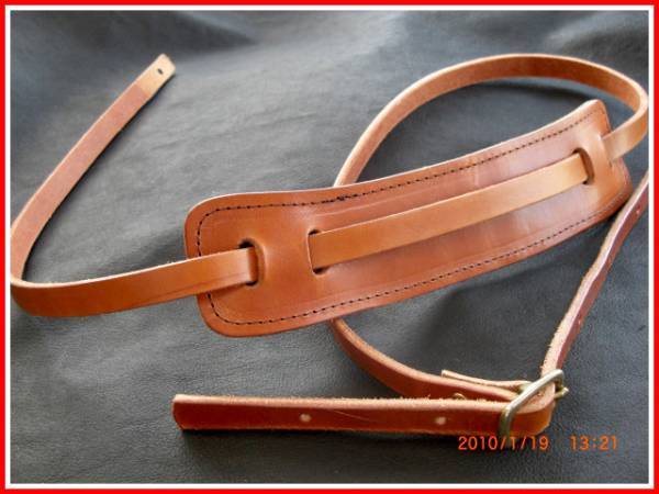  совершенно рука .. кожа гитара ремешок vintage stlye[ Camel ]