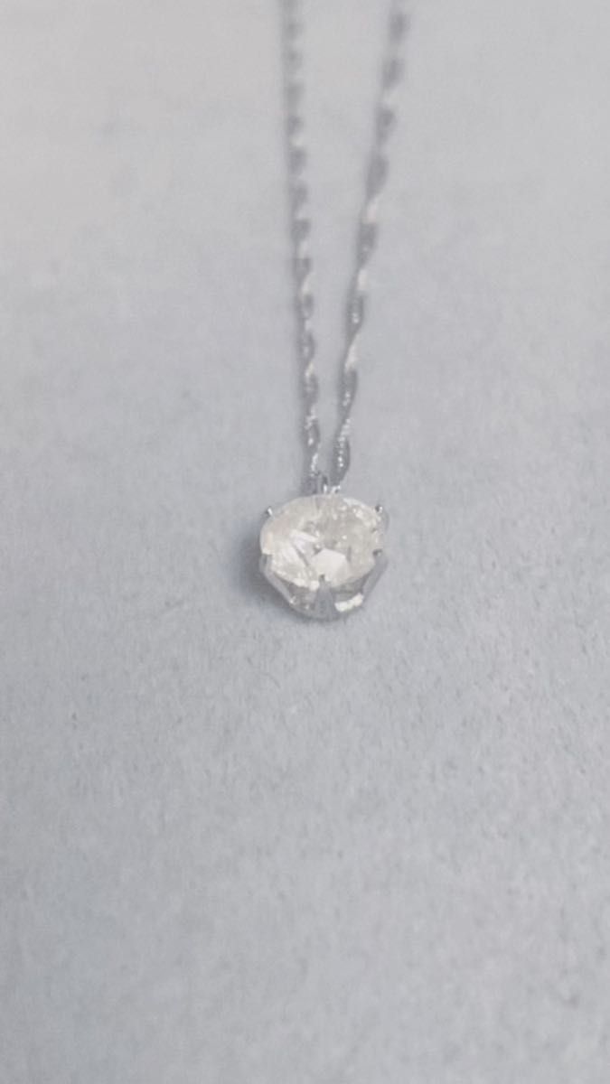 0.5ct 天然ダイヤモンドネックレス 鑑別書付属