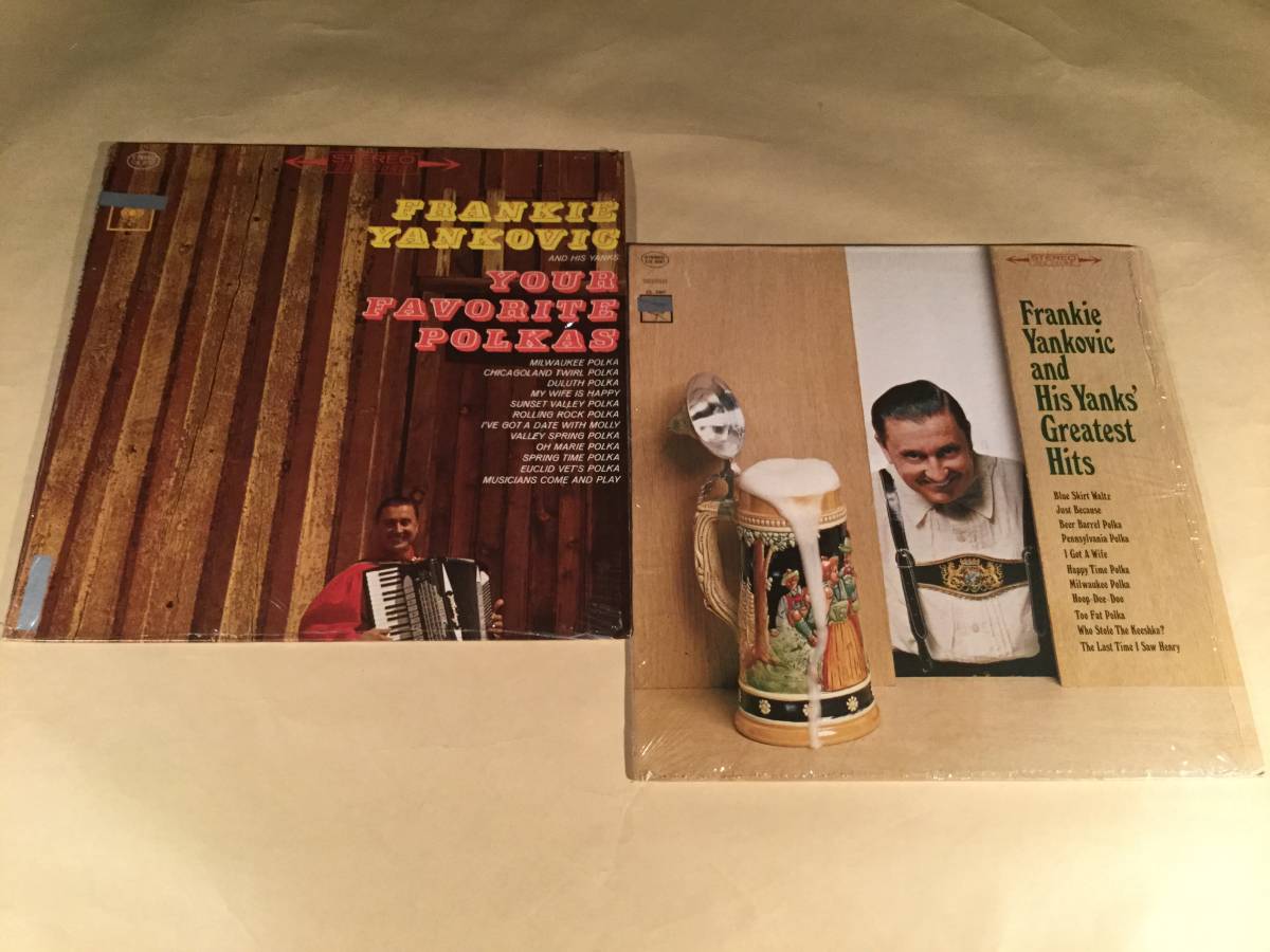 LP(米盤)●Frankie Yankovic and His Yanks' 『YOUR FAVORITE POLKAS』『Greatest Hits』ポルカ◎2枚まとめてセット●シュリンク付の美品！_画像1