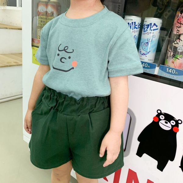 子供シャツ　女の子ｔシャツ　カジュアル系 キッズ服　夏　ブラウス　トップス　男の子　子供服　グリーン　110サイズ120サイズ_画像4