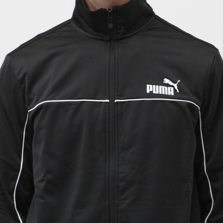 プーマ メンズ ジャージ上下セット トレーニングスーツ PUMA 黒 プーマ メンズ ジャージ上下セット トレーニングスーツ PUMA 黒