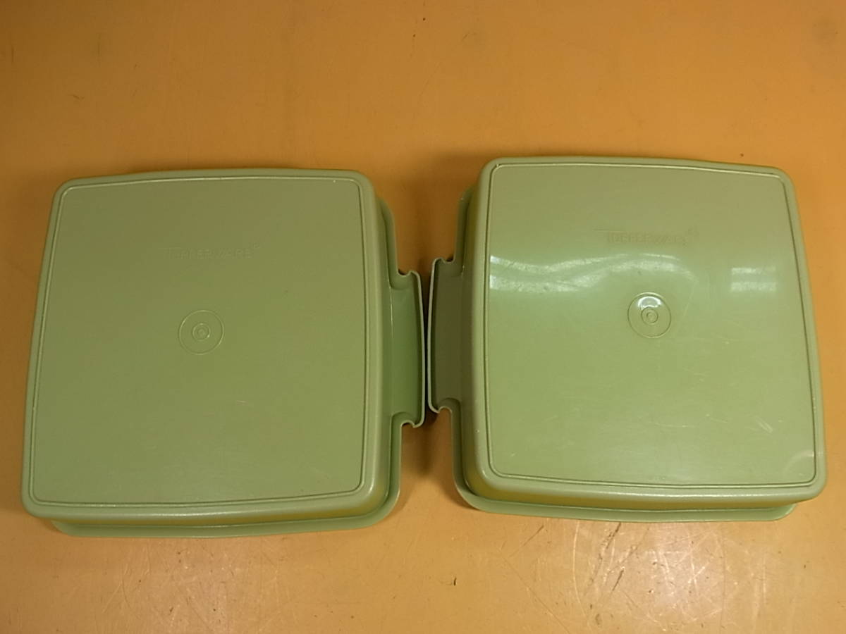 □K/652☆タッパーウェア TUPPERWARE☆ピクニック2段ランチBOX☆20.5cm☆中古品_画像4