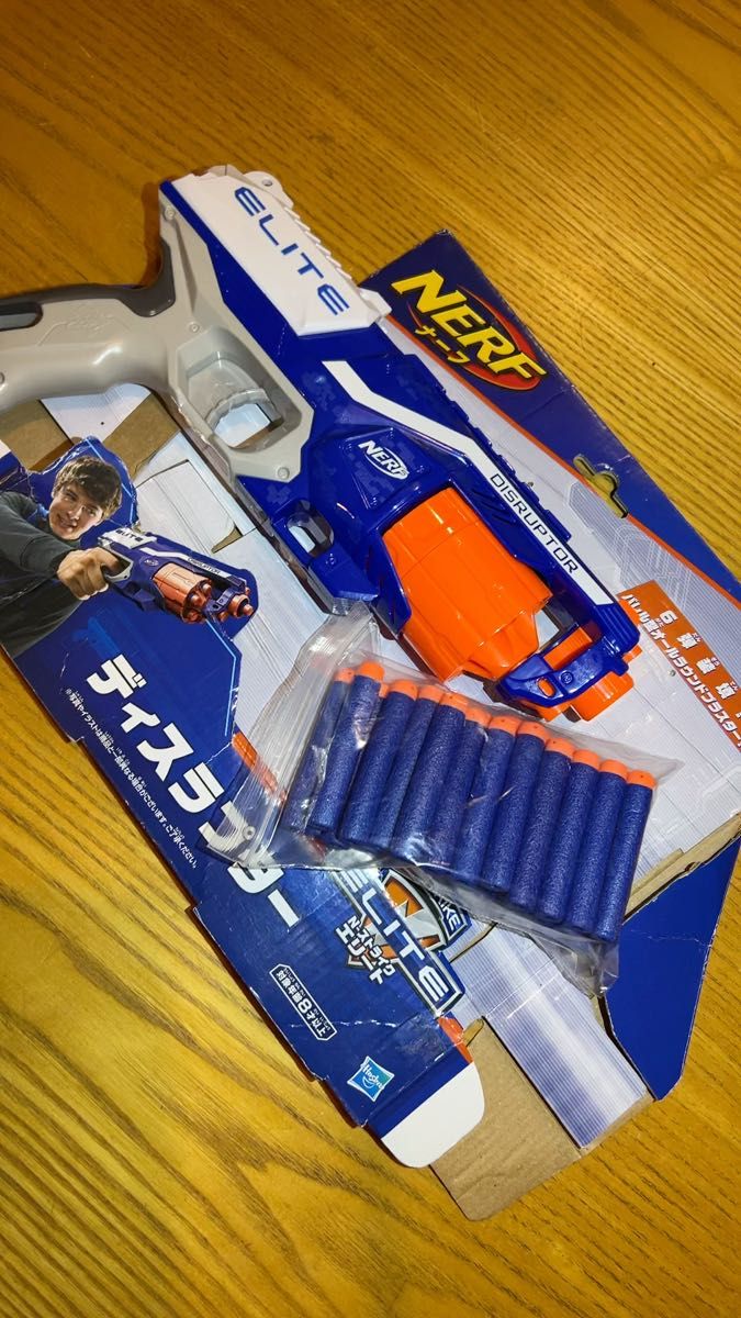 Nerf Nストライクエリート ディスラプター ナーフ + 純正 正規品ナーフ ダーツ ナーフ弾 33本 スポンジ弾