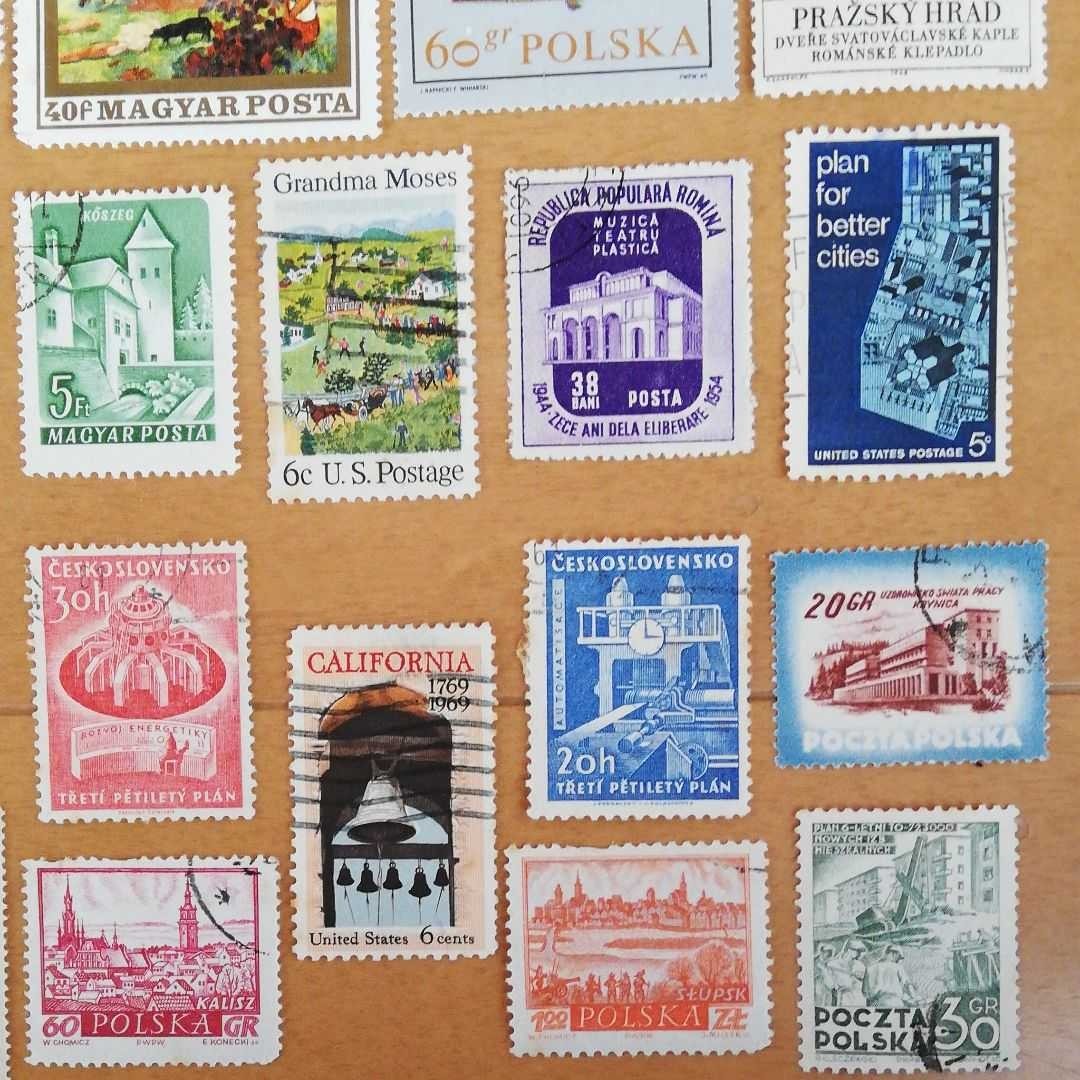 海外の建造物関連の切手27枚　自由の女神等