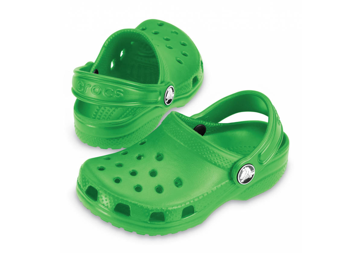 13cm Crocs crocs Kids Classic / Kids Cayman (kids classic/ kids cayman) lime C4/5 новый товар 