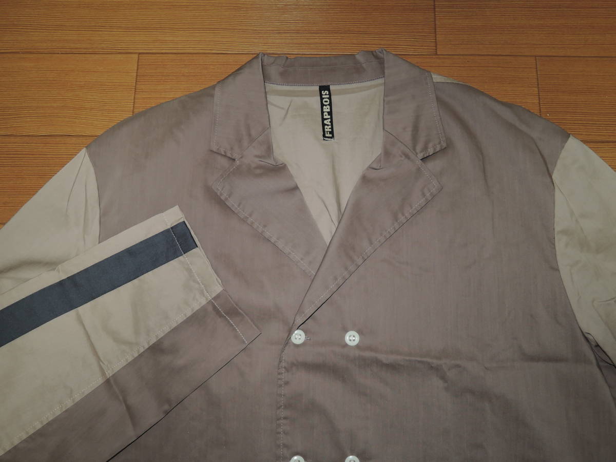 新品 フラボア FRAPBOIS シャツ ジャケット 3 薄手 定価24000円 トーンズ_画像4