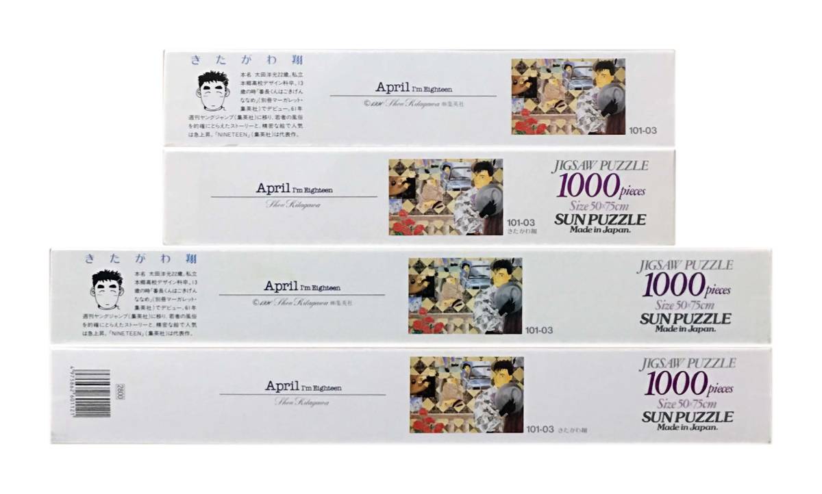 ■箱開封済・パズル未開封■サンパズル■きたがわ翔「April I'm Eighteen」■1000 PIECES■50cm×75cm■NO.101-03■ジグソーパズルの画像2