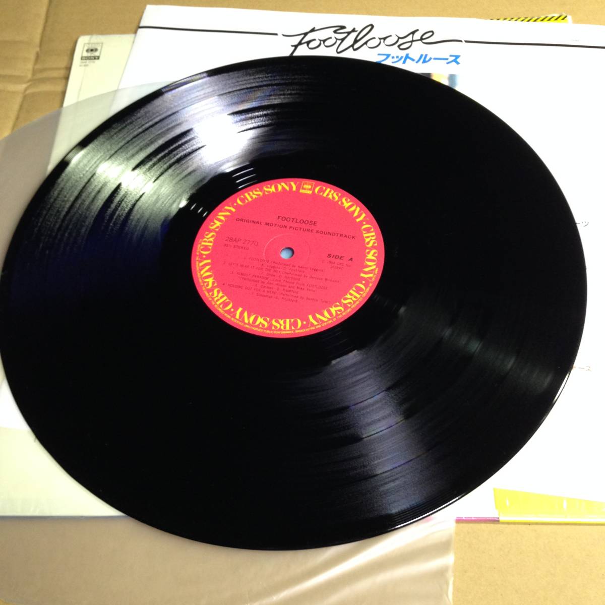 美品 フットルース Footloose ケビン・ベーコン ケニー・ロギンス ボニー・タイラー OST サントラ盤 レコード アナログ盤 LP 80s POP_画像6