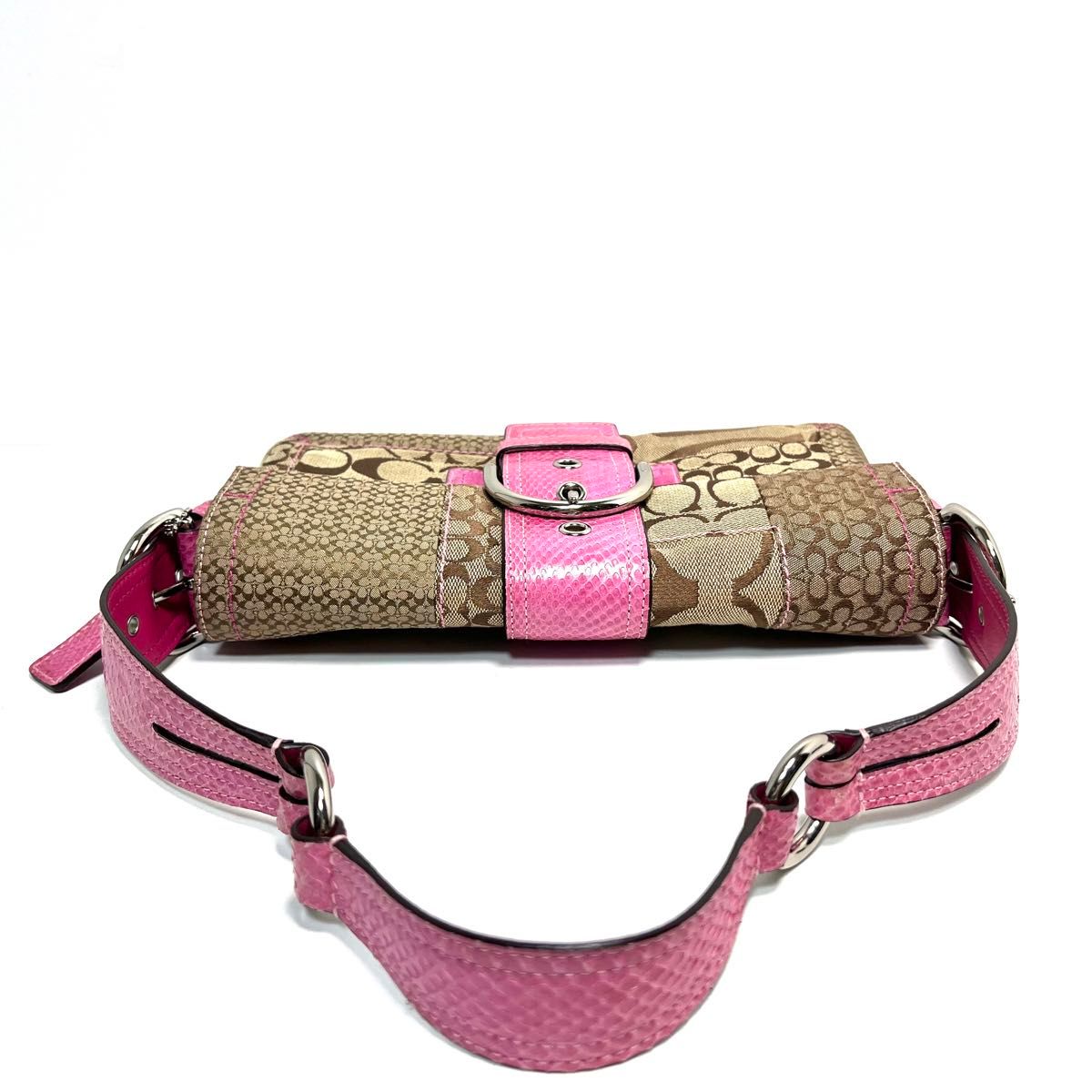 極美品 COACH コーチ ワンショルダーバッグ シグネチャー