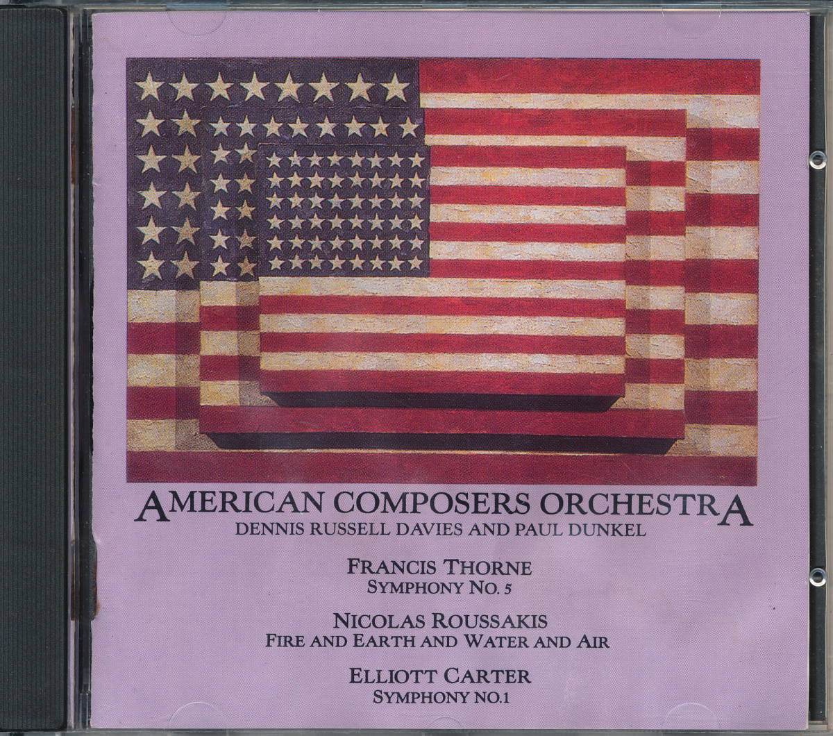 AMERICAN COMPOSERS ORCHESTRA／デニス・ラッセル・デイヴィス指揮　THORNE/ ROUSSAKIS/ CARTER：交響曲など_画像1