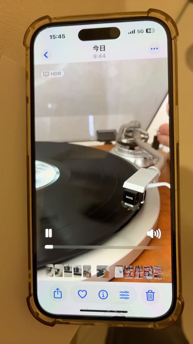 SHURE M44G MM型カートリッジ シェル付き!