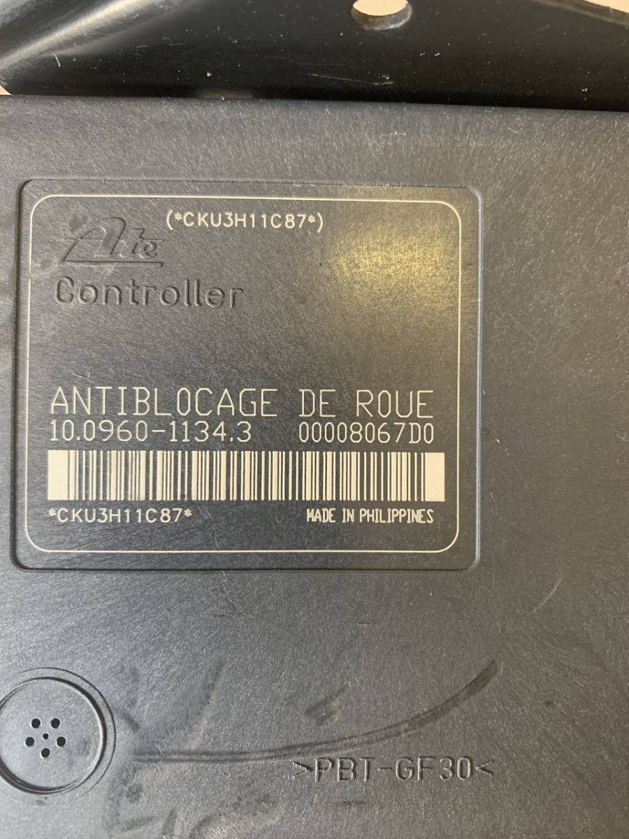  control number 10520-3689) Peugeot 206RC GH-206RC 2004 year original ABS unit ESP 9650222880] used country equal free shipping 