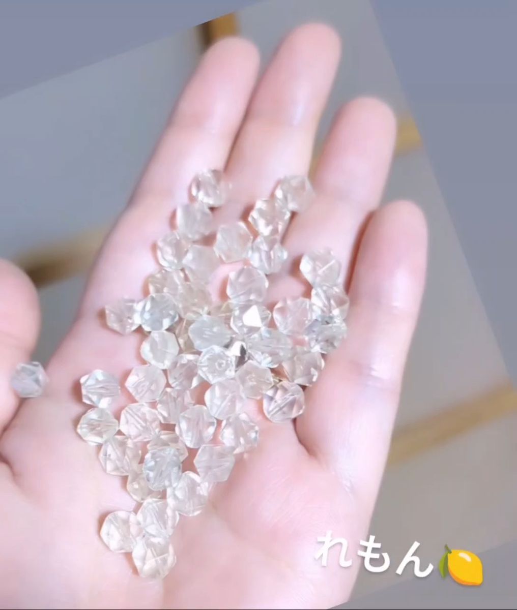 ●6.5mm●スターカットレモンクォーツ48粒セット●アヤカすぺしゃる●天然石パワーストーン水晶●