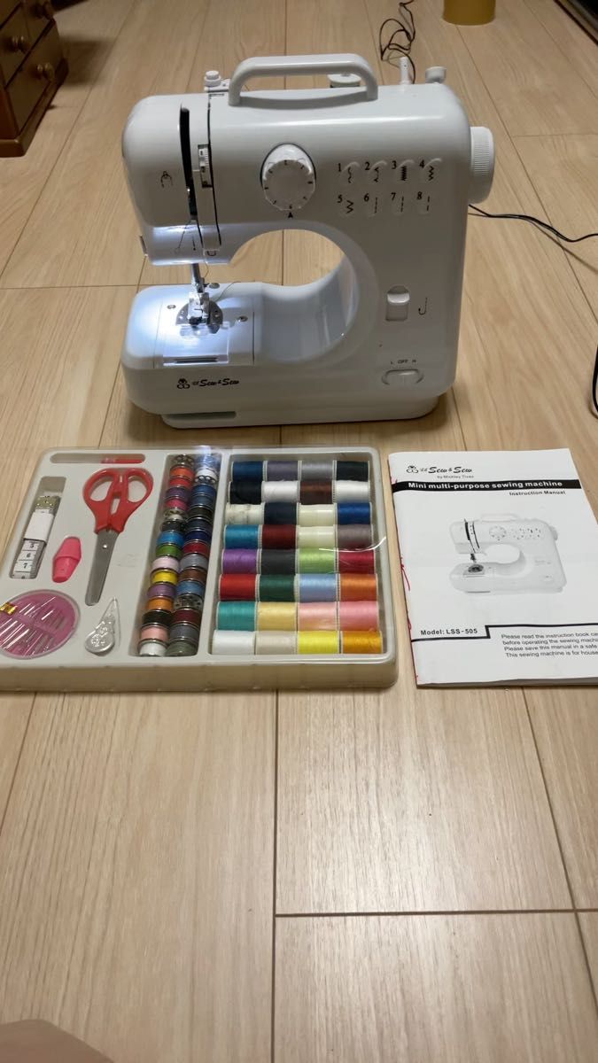 コンパクトミシン フットコントローラー付き