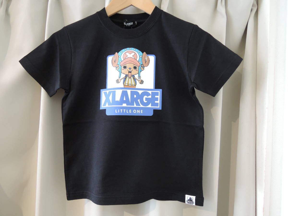 X-LARGE エクストララージ XLARGE Kids チョッパー Tシャツ ブラック 120 ワンピース コラボ キッズ 最新人気商品 値下げしました!_画像1