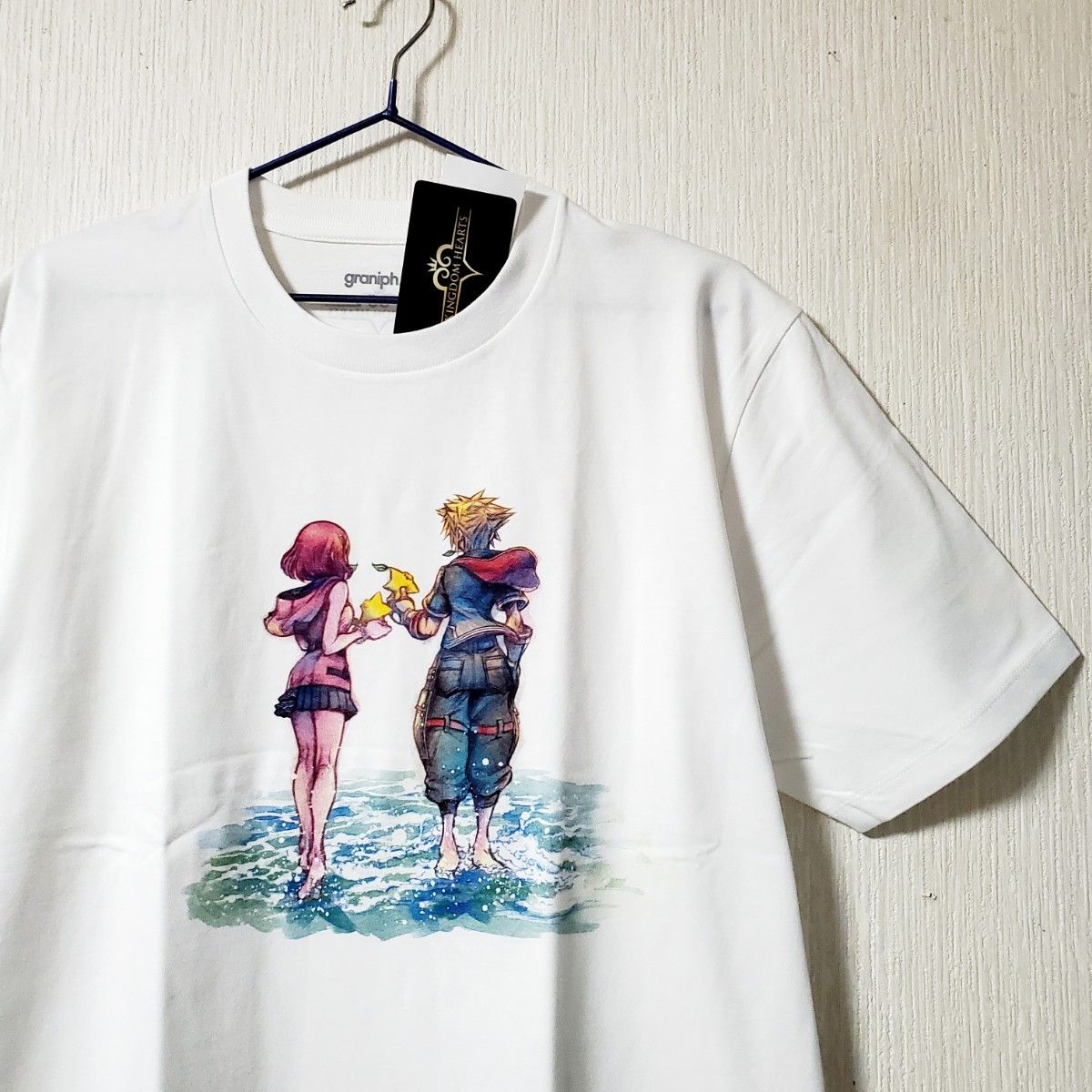 【 Disney Kingdom Hearts】プリントグラフィック 半袖 コットン 新品 キングダムハーツ graniph Tシャツ Mサイズ グラニフ