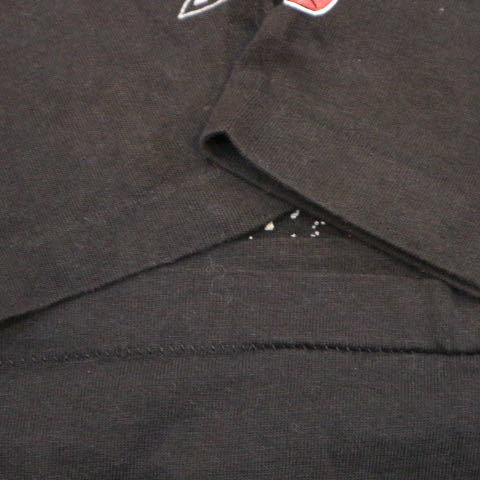 90s USA製 CHICAGO BULLS Tシャツ L ブラック apexone 両面プリント シカゴブルズ ロゴ NBA バスケ  マイケルジョーダン