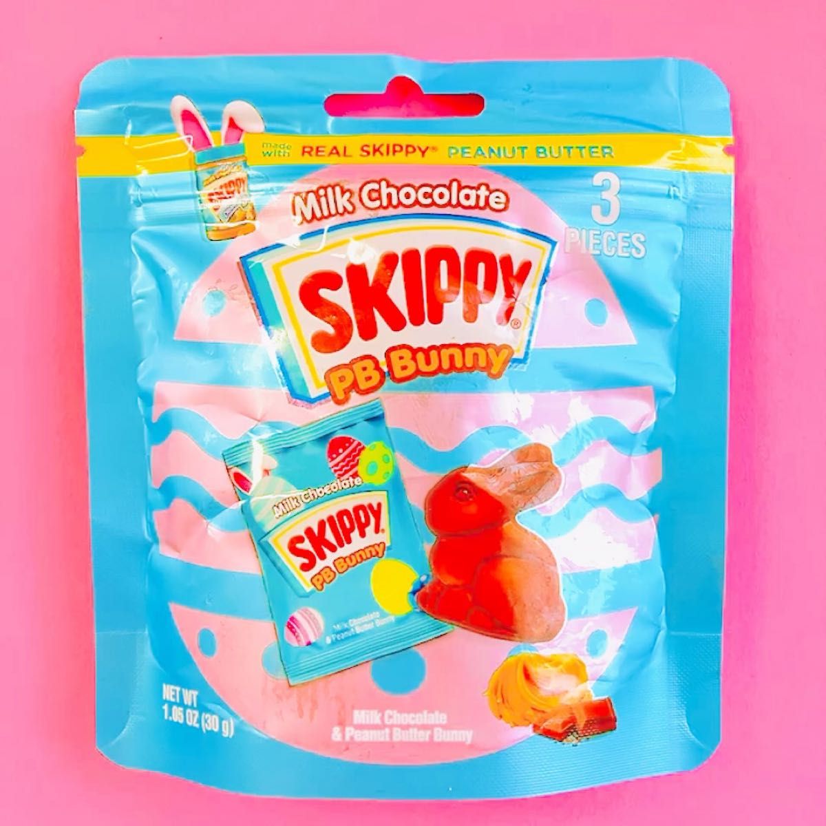 アメリカ お菓子 イースター限定 skippy チョコレート バニー うさぎ キャンディ 日本未発売 海外 輸入 菓子 可愛い
