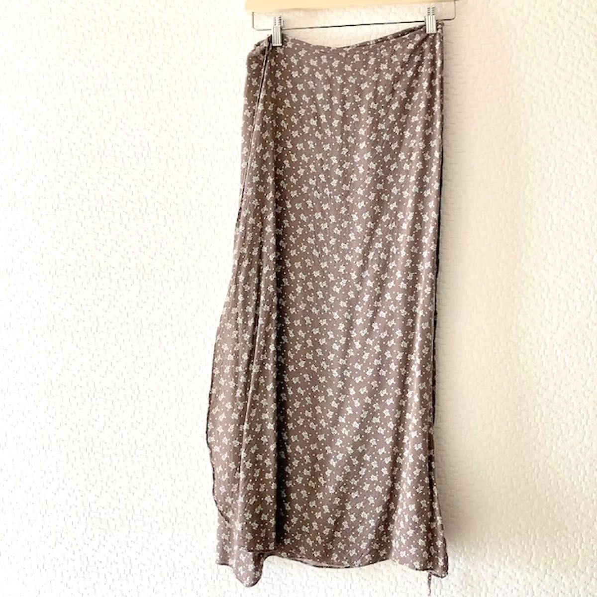 vintage LILY ASHWELL ラップ ロング スカート ヴィンテージ ビンテージ 小花柄 古着