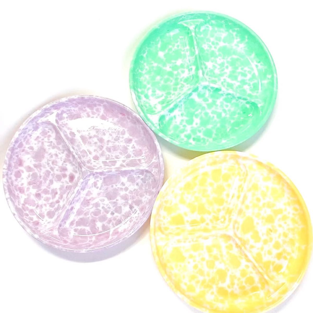 新品 インポート マーブル カラフル 食器 プラスチック プレート パーティー デコレーション お皿 韓国 アウトドア