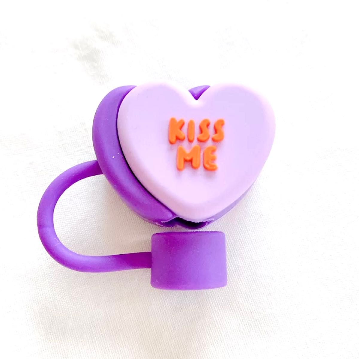 アメリカ インポート タンブラー Candy hearts ストロートッパー ストロー カバー 日本未発売 輸入 雑貨