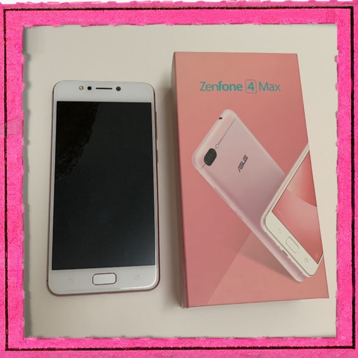 スマートフォン/携帯電話 Zenfone 4 max zc520kl ピンク ストア販売