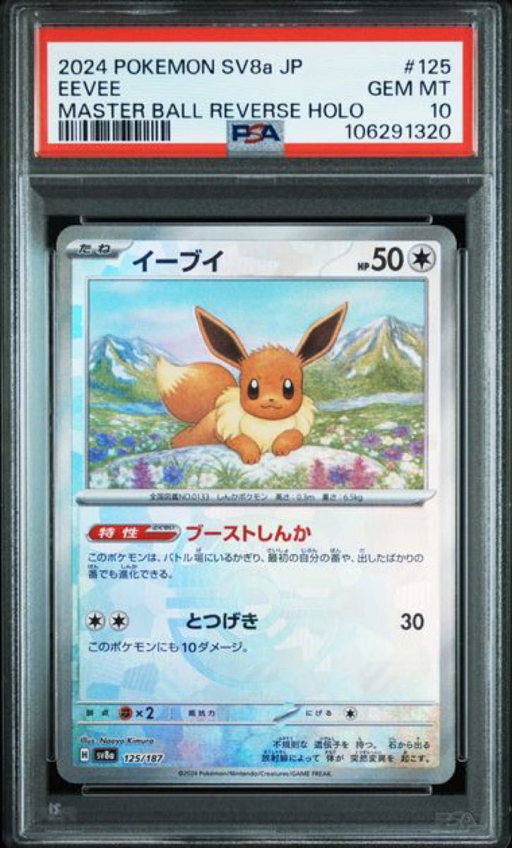 ALL PSA10】ブイズ マスターボールミラー テラスタルフェス ex ALL PSA10】ブイズ マスターボールミラー テラスタルフェス ex